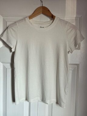 Madewell | Classic Fit White 100% Cotton Crewneck Tee Size XS Women